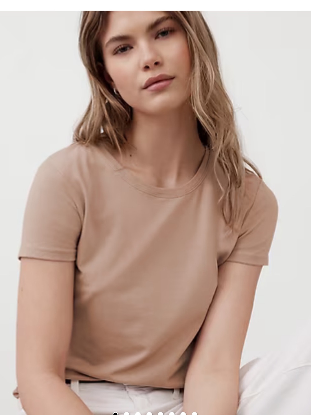 NWT Banana Republic Timeless T-Shirt Rose Pink, size M